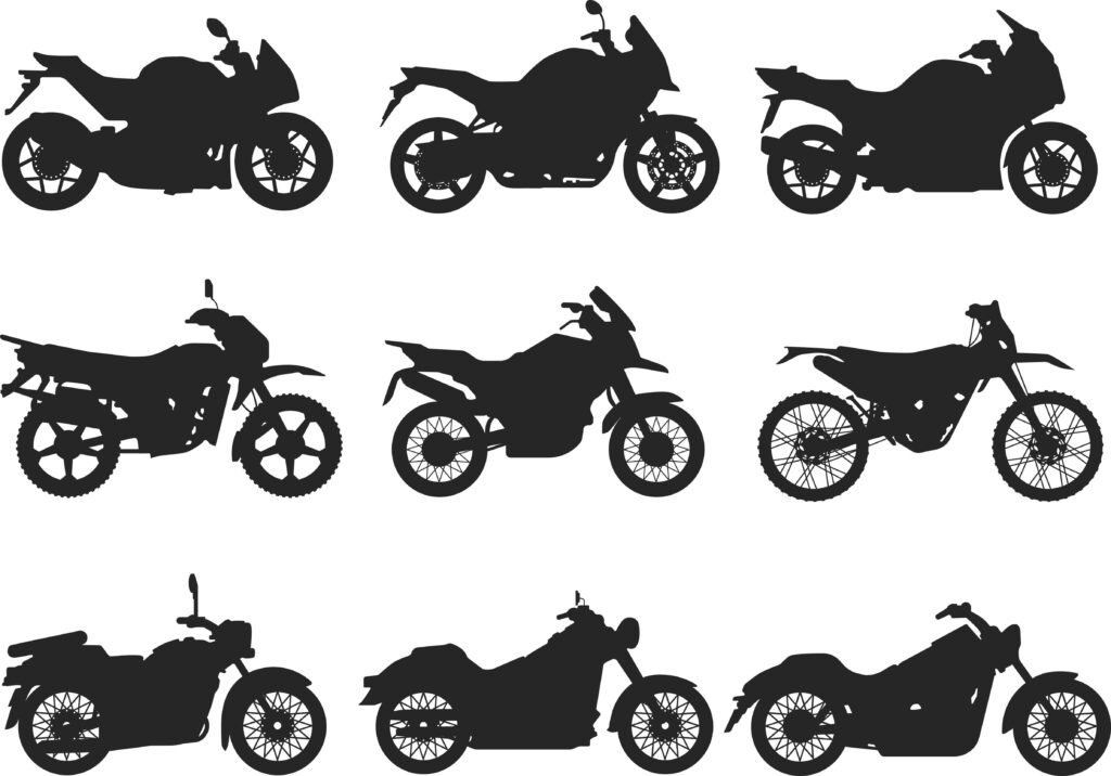 Es gibt eine breite Palette an Motorrad Arten
